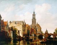 Bartholomeus Johannes Van Hove - Stad aan een rivier